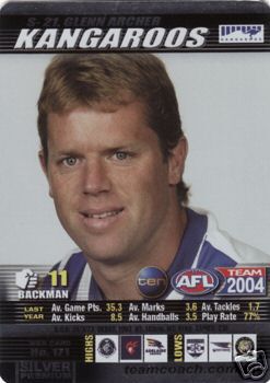 2004 AFL Teamcoach Silver Card S-21 Glenn Archer