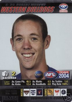 2004 AFL Teamcoach Silver Card S-39 Robert Murphy - Click Image to Close
