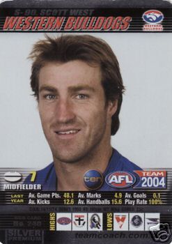 2004 AFL Teamcoach Silver Card S-90 Scott West - Click Image to Close