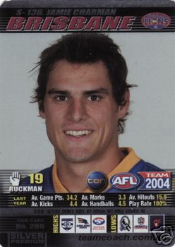 2004 AFL Teamcoach Silver Card S-136 Jamie Charman - Click Image to Close