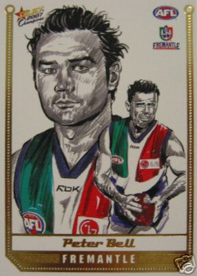 2007 Select Champions Sketch Card SK11 Peter BELL (Frem) - Click Image to Close