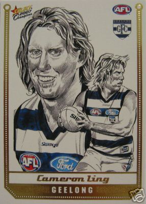 2007 Select Champions Sketch Card SK14 Cameron LING (Geel) - Click Image to Close