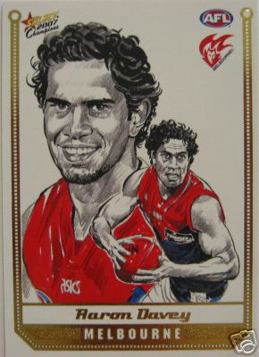 2007 Select Champions Sketch Card SK19 Aaron DAVEY (Melb)