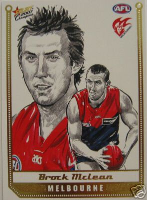 2007 Select Champions Sketch Card SK20 Brock McLEAN (Melb) - Click Image to Close