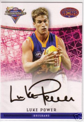 2007 Select Champions Gold Foil Sig FS09 Luke POWER (Bris) - Click Image to Close