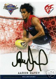 2007 Select Champions Gold Foil Sig FS59 Aaron DAVEY (Melb) - Click Image to Close