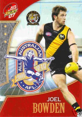 2007 Select AFL Supreme All Australian AA5 Joel Bowden - Click Image to Close