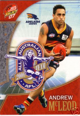2007 Select AFL Supreme All Australia Team AA6 Andrew McLeod Adelaide 