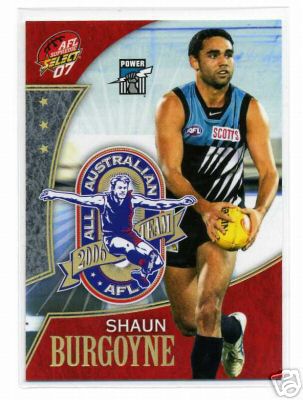 2007 Select AFL Supreme All Australian AA19 Shaun Burgoyne - Click Image to Close