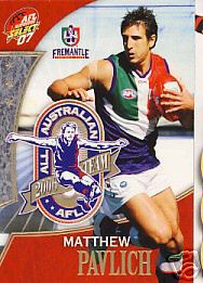 2007 Select AFL Supreme All Australian AA22 Matthew Pavlich - Click Image to Close