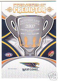 2007 Select AFL Supreme Medal Card MC1 Adam GOODES