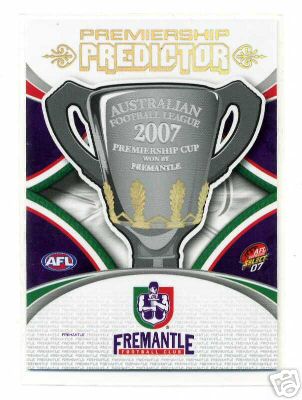 2007 Select AFL Supreme Predictor Card Fremantle PC6 - Click Image to Close