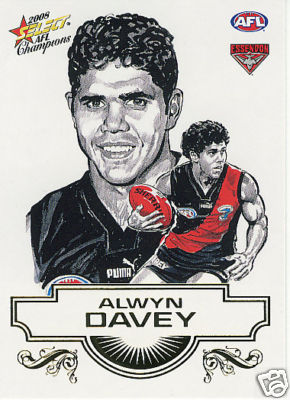 2008 Select Champions Sketch Card SK9 Alwyn DAVEY (Ess)