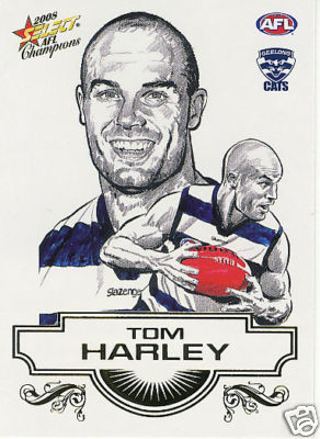 2008 Select Champions Sketch Card SK14 Tom HARLEY (Geel) - Click Image to Close
