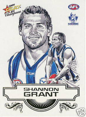2008 Select Champions Sketch Card SK17 Shannon GRANT (Kang)