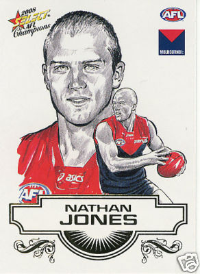 2008 Select Champions Sketch Card SK19 Nathan JONES (Melb) - Click Image to Close