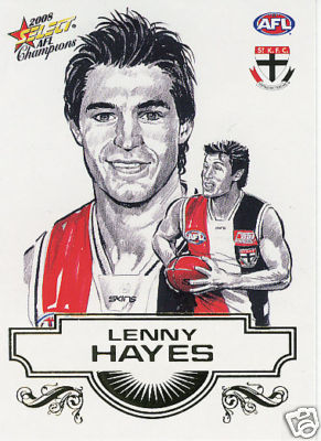2008 Select Champions Sketch Card SK25 Lenny HAYES (StK) - Click Image to Close