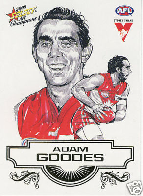 2008 Select Champions Sketch Card SK27 Adam GOODES (Syd)
