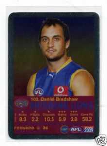 AFL 2009 Teamcoach Silver 103 FF Daniel BRADSHAW (Bris)
