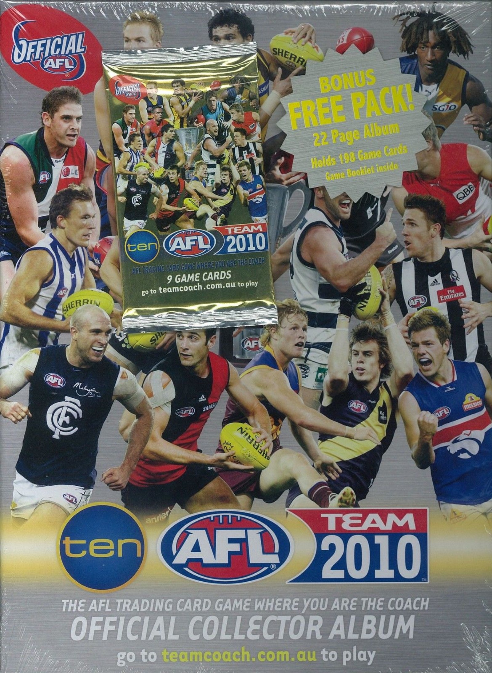AFL 2010 Teamcoach ALBUM (includes 1 free pack)