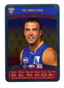 AFL 2010 Teamcoach Silver Card 152 Mitch CLARK (Bris)