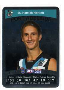 AFL 2010 Teamcoach Silver Card 35 Hamish HARTLETT (Port) - Click Image to Close