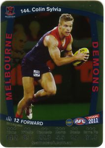 AFL 2011 Teamcoach Gold Card G144 Colin SYLVIA (Melb)