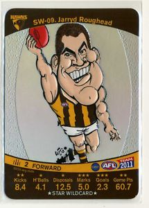 AFL 2011 Teamcoach Star Wildcard SW-09 Jarryd ROUGHEAD (Haw) - Click Image to Close