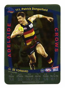 AFL 2011 Teamcoach Gold Card G111 Patrick DANGERFIELD (Adel) - Click Image to Close