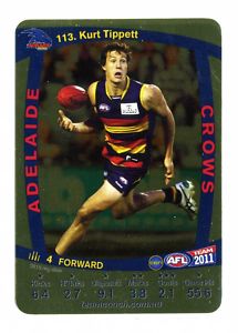 AFL 2011 Teamcoach Gold Card G113 Kurt TIPPETT (Adel) - Click Image to Close