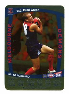 AFL 2011 Teamcoach Gold Card G142 Brad GREEN (Melb) - Click Image to Close