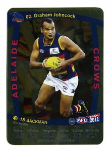 AFL 2011 Teamcoach Gold Card G2 Grahan JOHNCOCK (Adel)