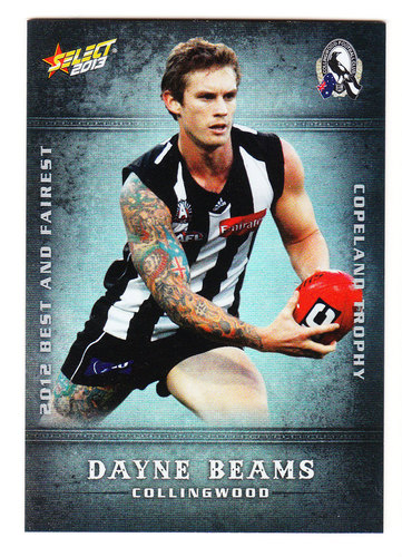 2013 Select Champions Best and Fairest BF4 Dayne BEAMS (Coll)