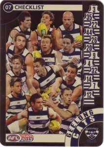 AFL 2013 Teamcoach Checklist 07 GEELONG - Click Image to Close