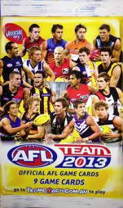 AFL 2013 Teamcoach Silver Card 114 Daniel KERR (WCE)