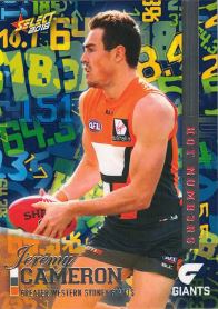 2016 Select Footy Stars Hot Numbers HN65 Jeremy CAMERON (GWS)