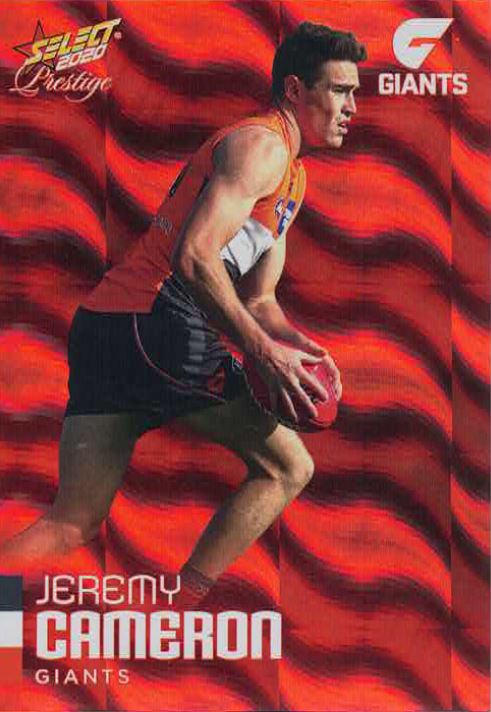2020 Select Prestige Red Parallel 78 Jeremy CAMERON (GWS) #107