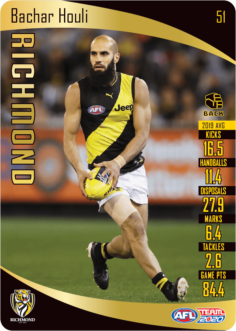 2020 Teamcoach Gold Card 51 Bachar HOULI (Rich) - Click Image to Close