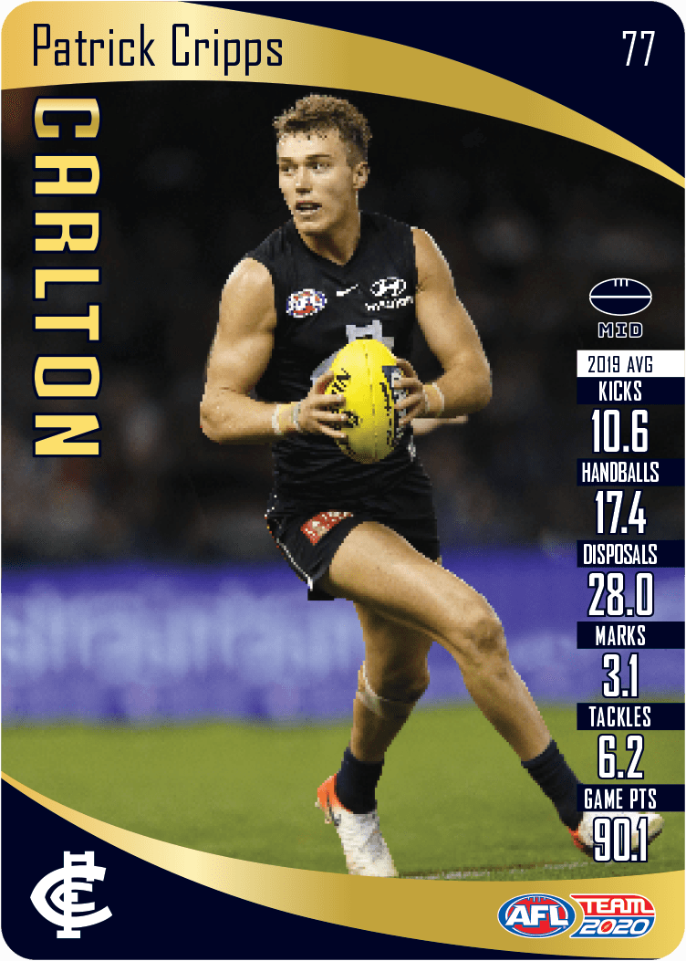 2020 Teamcoach Gold Card 77 Patrick CRIPPS (Carl) - Click Image to Close