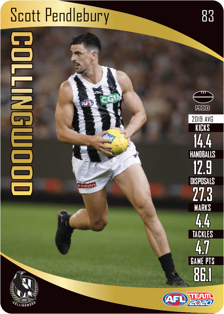 2020 Teamcoach Gold Card 83 Scott PENDLEBURY (Coll) - Click Image to Close