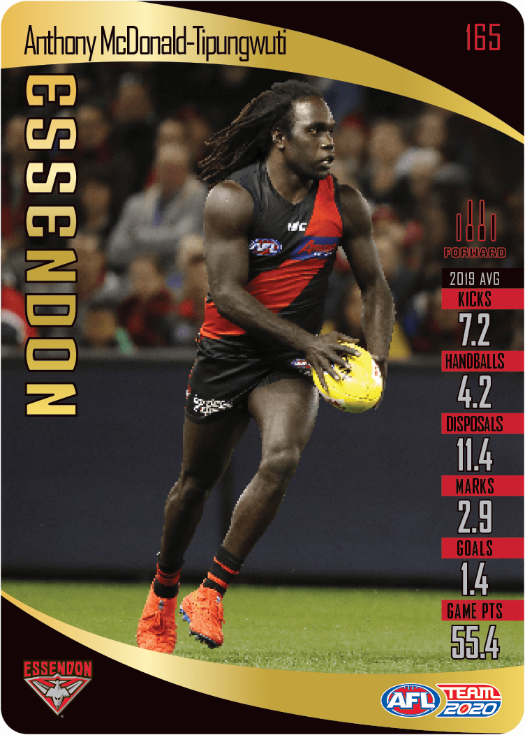 2020 Teamcoach Gold Card 165 Anthony McDONALD-TIPUNGWUTI (Ess) - Click Image to Close