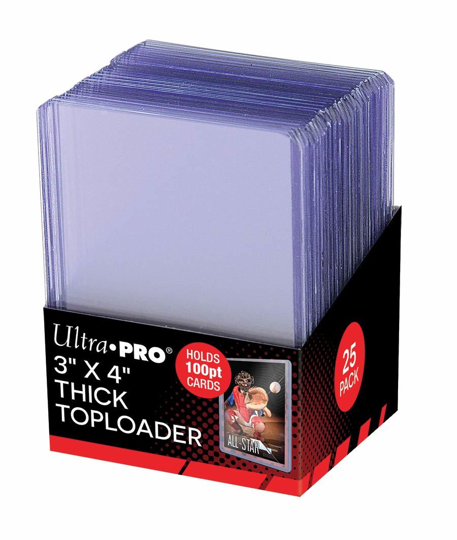 Ultra Pro Top Loaders - Thick 100pt (Pack of 25)