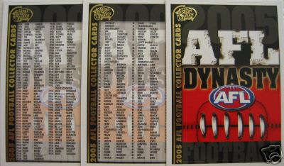 2005 Select AFL Dynasty