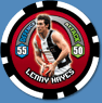 2009 Topps AFL Chipz Common Lenny HAYES (StK) - Click Image to Close