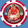 2009 Topps AFL Chipz Common Ted RICHARDS (Syd)