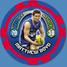 2009 Topps AFL Chipz Common Matthew BOYD (WB) - Click Image to Close