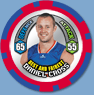 2009 Topps AFL Chipz Best and Fairest Daniel CROSS (WB) - Click Image to Close