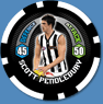 2009 Topps AFL Chipz Common Scott PENDLEBURY (Coll) - Click Image to Close