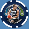 2009 Topps AFL Chipz Common Joel SELWOOD (Geel) - Click Image to Close