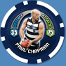 2009 Topps AFL Chipz Common Paul CHAPMAN (Geel) - Click Image to Close